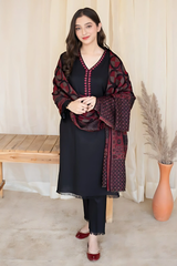 Aisling – 3PC Unstitched Dhanak Embroidered Suit with Wool Shawl & Trouser