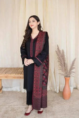 Aisling – 3PC Unstitched Dhanak Embroidered Suit with Wool Shawl & Trouser