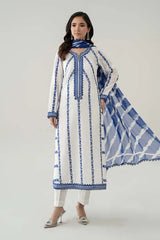 3 Piece Embroidered Lawn Suit | DW-EA25-60