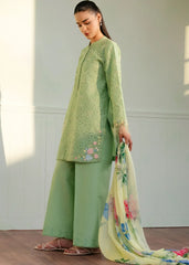 ZARA SHAH JAHAN - 3PC LAWN EMBROIDERED SHIRT WITH CHIFFON PRINTED DUPATTA AND TROUSER - HZG2252