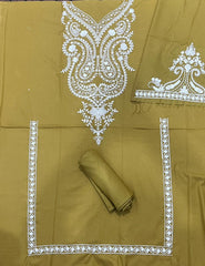MARIA B-2PC DHANAK EMBROIDERED SHIRT & EMBROIDERED TROUSER