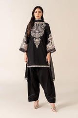 MARIA B-2PC DHANAK EMBROIDERED SHIRT & EMBROIDERED TROUSER