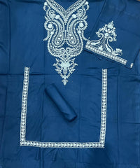 MARIA B-2PC DHANAK EMBROIDERED SHIRT & EMBROIDERED TROUSER