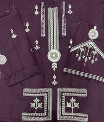 ETHNIC-2PC DHANAK EMBROIDERED SHIRT & EMBROIDERED TROUSER