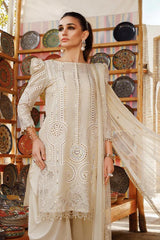 Maria B BA5065 – Luxury 3PC Banadora Embroidered Lawn Suit with Bamber Dupatta