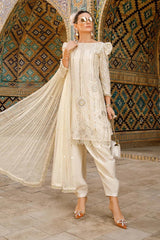 Maria B BA5065 – Luxury 3PC Banadora Embroidered Lawn Suit with Bamber Dupatta