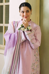 Coco zara shahjahan– 3PC Unstitched Dhanak Embroidered Suit with  Dhanak Embroidered  Shawl  & Trouser