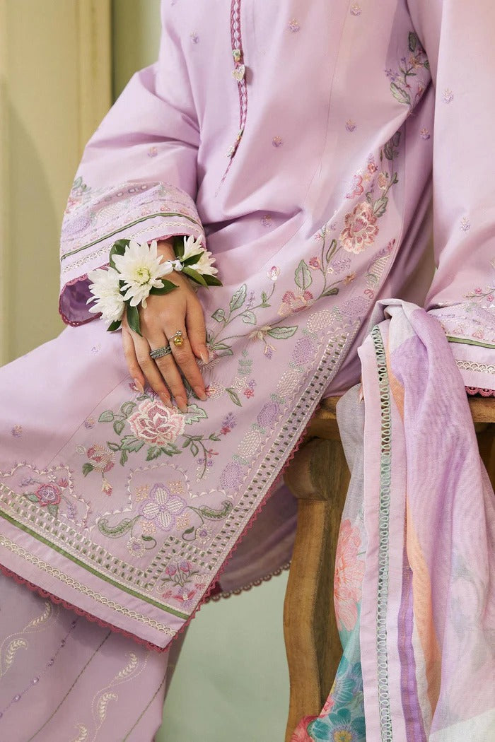 Coco zara shahjahan– 3PC Unstitched Dhanak Embroidered Suit with  Dhanak Embroidered  Shawl  & Trouser
