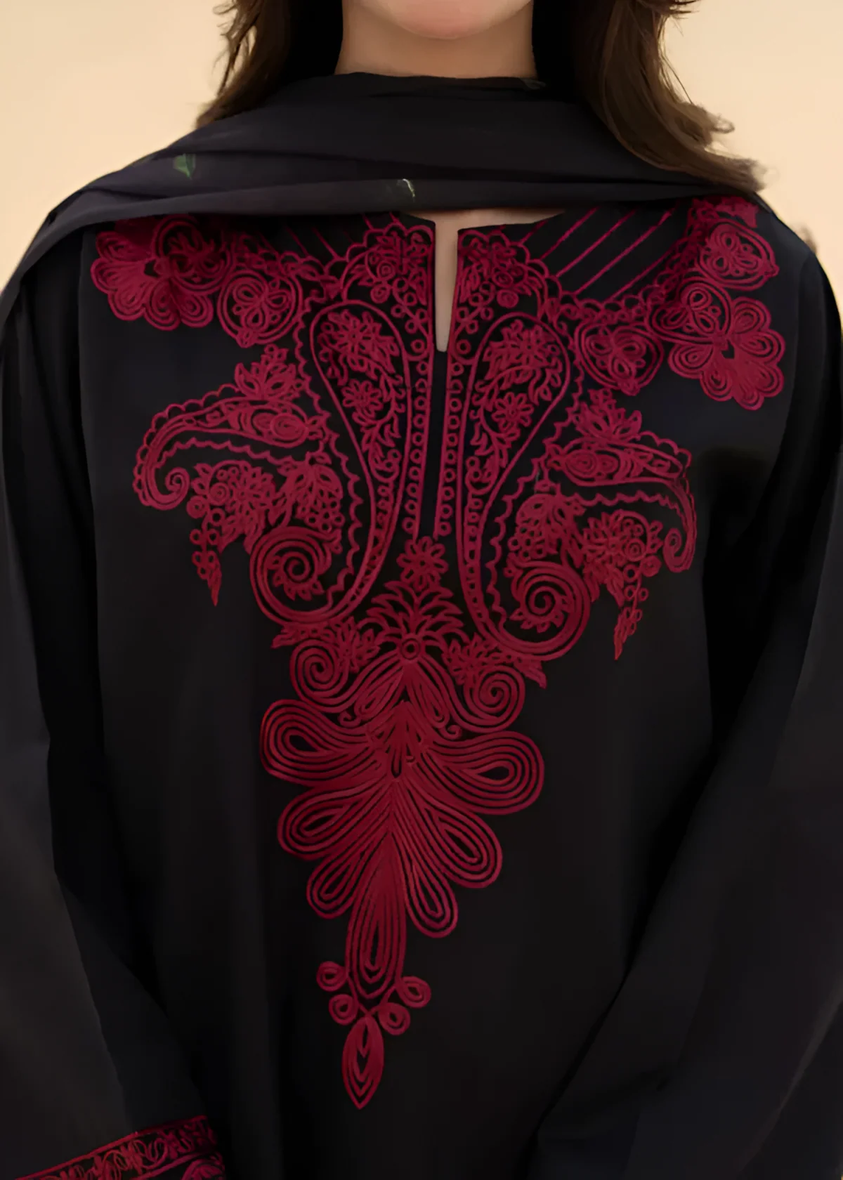 Zaroon – 3PC Unstitched Dhanak Embroidered Suit with Wool Shawl & Trouser