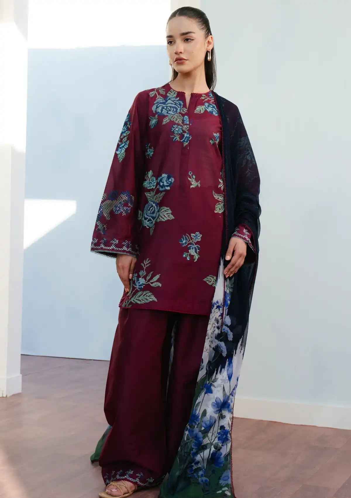 Coco by Zara shahjahan Lawn '25 4B FREYA