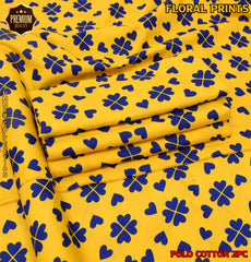 2-Piece Printed Polo Cotton Suit