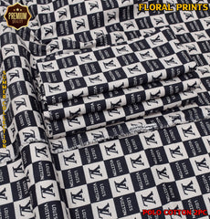 2-Piece Printed Polo Cotton Suit