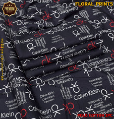 2-Piece Printed Polo Cotton Suit