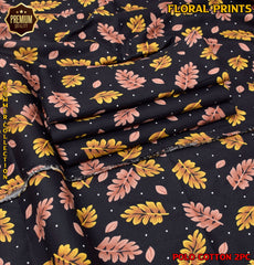 2-Piece Printed Polo Cotton Suit