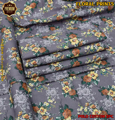 2-Piece Printed Polo Cotton Suit