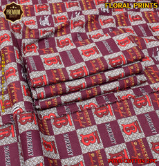 2-Piece Printed Polo Cotton Suit