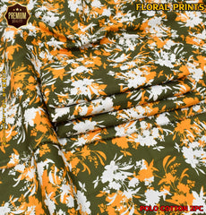 2-Piece Printed Polo Cotton Suit