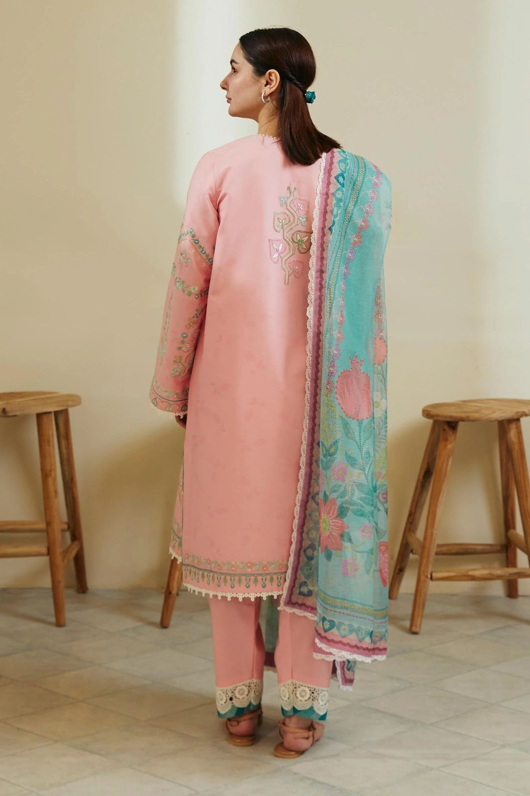 Coco by Zara 1057 – Luxury 3PC Embroidered Lawn Suit | Eid Collection 2025