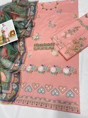 Coco by Zara 1057 – Luxury 3PC Embroidered Lawn Suit | Eid Collection 2025