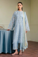 Coco 1087 – 3PC Chikankari Embroidered Lawn Suit with Diamond Dupatta