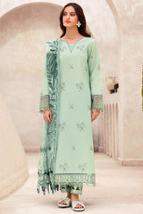 Coco by Zara 1079 – 3PC Chikankari Embroidered Lawn Suit with Voile Dupatta