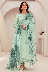 Coco by Zara 1079 – 3PC Chikankari Embroidered Lawn Suit with Voile Dupatta
