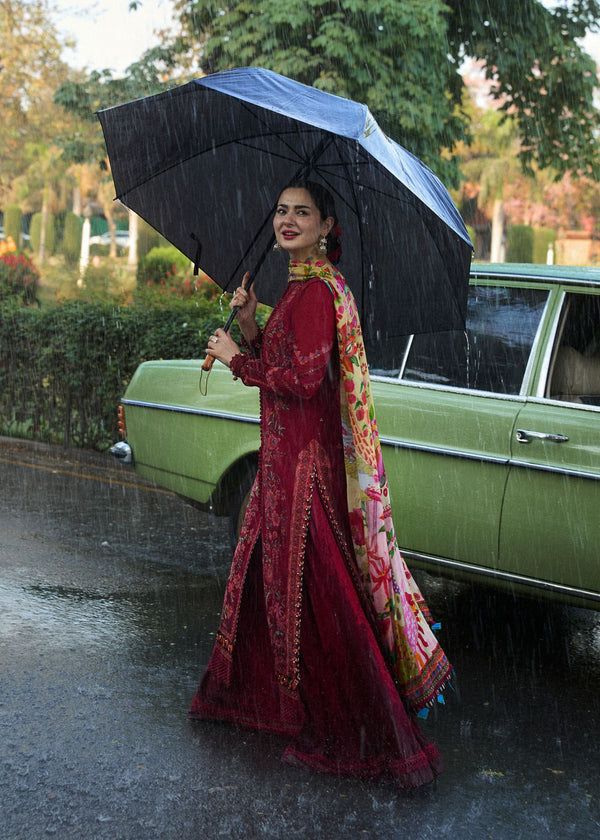 Coco by Zara 1000 – Premium 3PC Embroidered Lawn Suit with Voile Dupatta