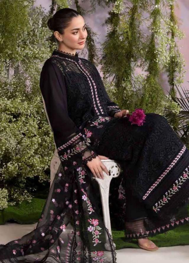 Coco 1094 – Luxury 3PC Embroidered Lawn Suit with Organza Dupatta