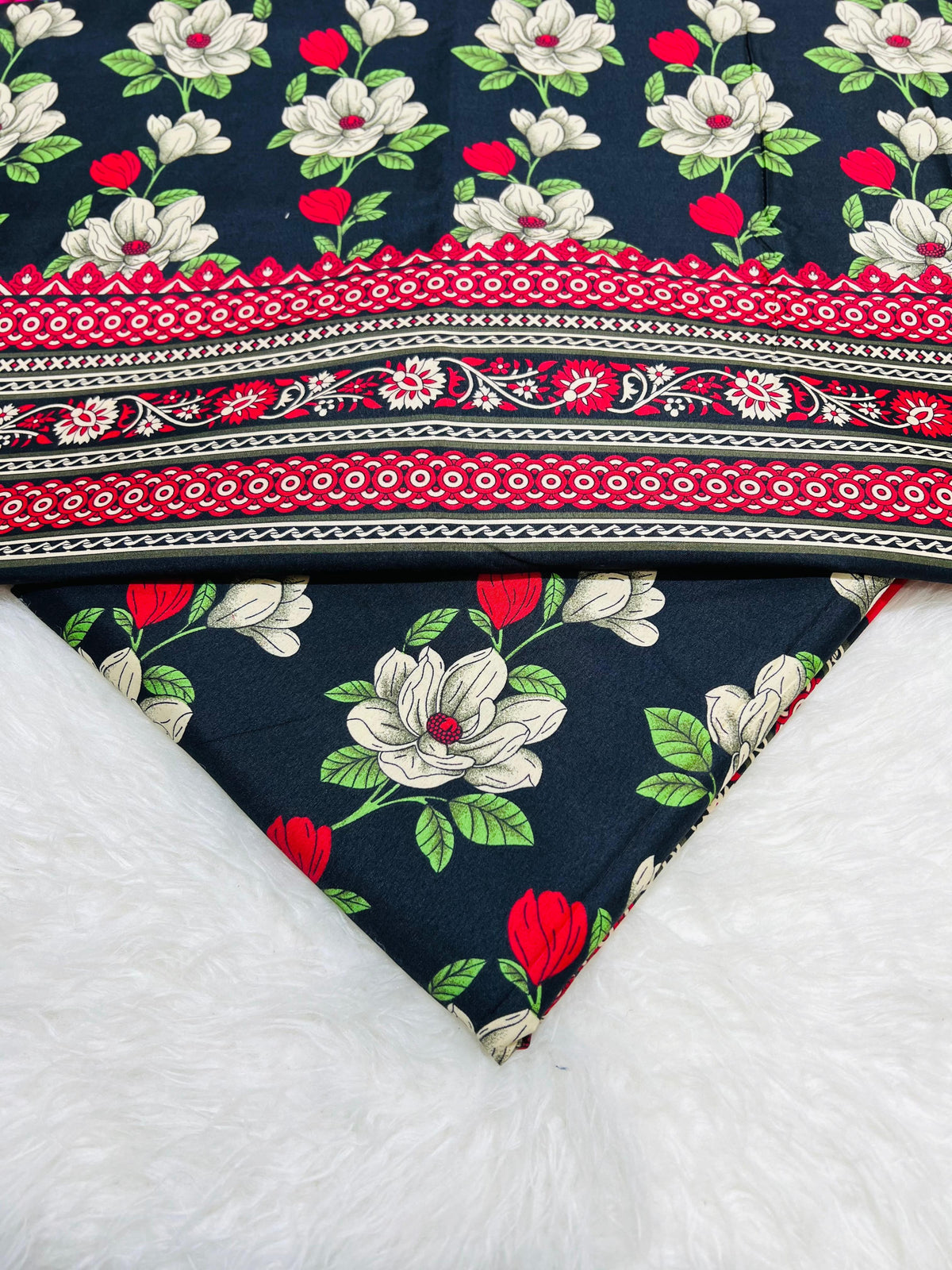 2-Piece Printed Polo Cotton Suit